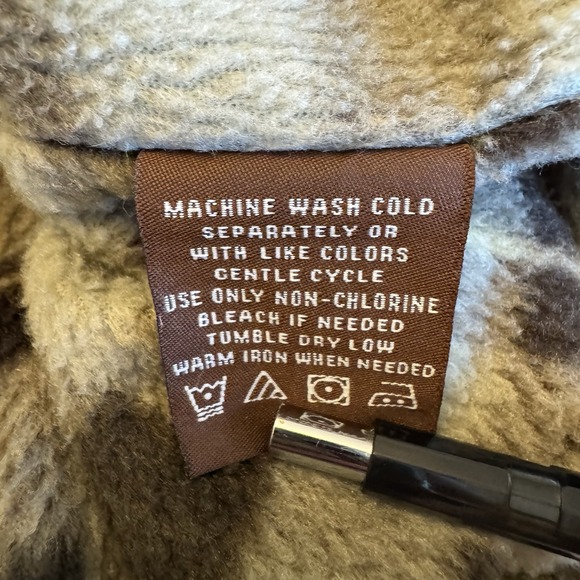 Levi Strauss Co Shirt Jacket Men Large Brown Corduroy Fleece Lined Shacket Coat - Picture 11 of 13